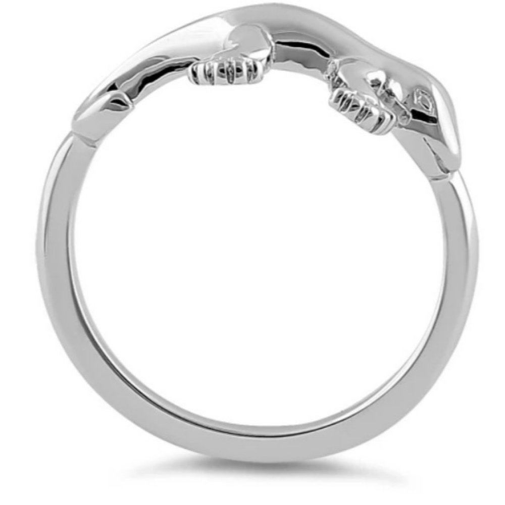 925 STERLING SILVER Gecko Lizard Ring - Picture 14 of 15